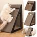 2 In 1 Cat Scratcher Cardboard With Rotating Ball Wear-resistant Cat Clawing Board For Indoor Cat_voghion.com