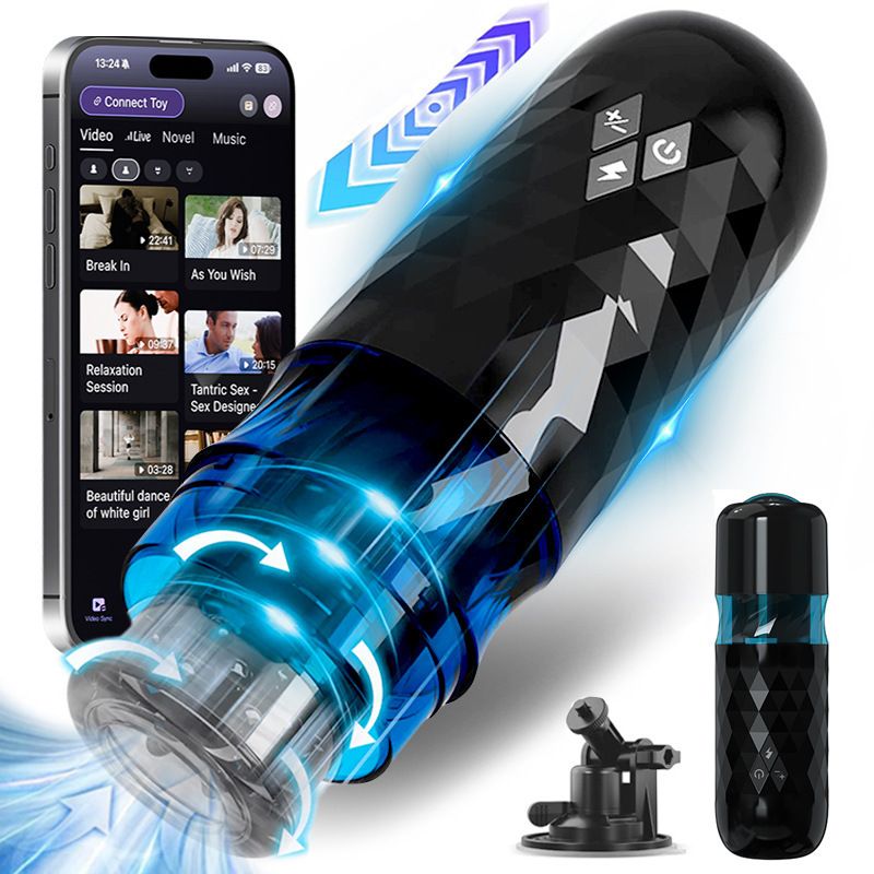Starry Sky Fully Automatic APP Rotating Telescopic Aircraft Cup Smart Penis Male Masturbator Adult Products_voghion.com