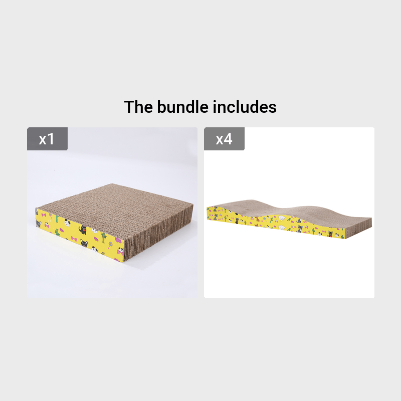 Multi Shaped Cat Scratching Mat, Cat Interactive Toys, Cat Scratcher Pad For Small Medium Large Cats_voghion.com