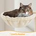 Cat Tree, 54in Tall Cat Tower For Indoor Cats With Extended Platform & Basket, Spacious Cat Condo, Funny Hammock, Scratching Posts And Ladder, B_voghion.com