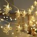 Cross-Border LED String Festival Decoration Colorful Star Accompanying Moon Flashing Lights Wholesale_voghion.com
