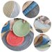 Modern Minimalist Round Coasters Set – Heat-Resistant PP Table Mats For Plates & Cups, Multi-Color & Multi-Size Dining Decor_voghion.com