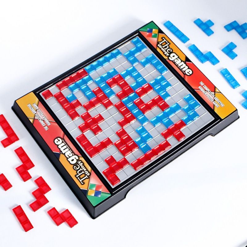 Unisex Ebeveyn çocuk çocuk oyuncakları Tetris masa üstü oyunu satranç insanlar gladyatör zeka yapı taşı bulmaca oyunu_voghion.com