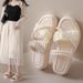 Simple Fashion Hundred With Pearl Thick Bottom Sandals And Slippers Women Summer New Roman Beach S Shoes Trend_voghion.com