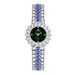 BS New Hot Selling Jewelry Sparkling Full Diamond Small Green Multi color Temperament Women's Chain Watch FA1580_voghion.com