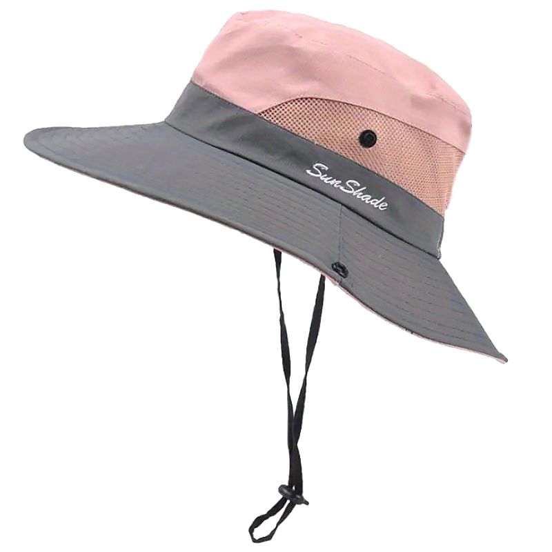 Recién llegados, sombreros de pescador de ala ancha para mujer, para exteriores, con visera con agujero para cola de caballo, para verano, viajes, pesca, escalada, senderismo, protección UV, sol_voghion.com