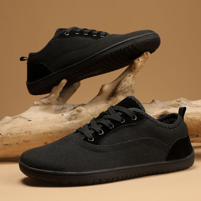 Outdoor Men's And Women's Flying Woven Large Size Last Breathable Casual Sports Barefoot Shoes Wide Head Mesh Couple_voghion.com