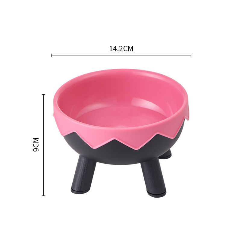 Cat Stainless Steel High Footed Neck Protection, Cat Food Slip And Anti Knock Dog Bowl, New Pet Bowl_voghion.com