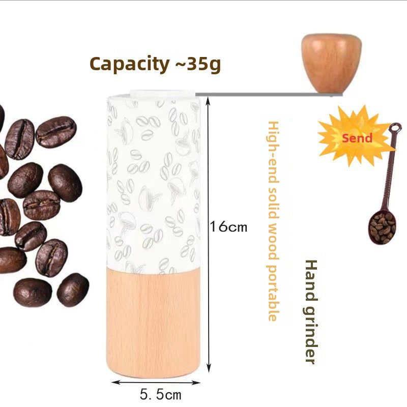 Hand-crank Home Machine Portable Hand Brew Freshly Ground Coffee Bean Grinder Adjustable_voghion.com