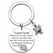 Vergiesst net, datt Dir "Turtley" sidd, genial inspiréierend Schildkröt Edelstahl Schlësselanhänger_voghion.com