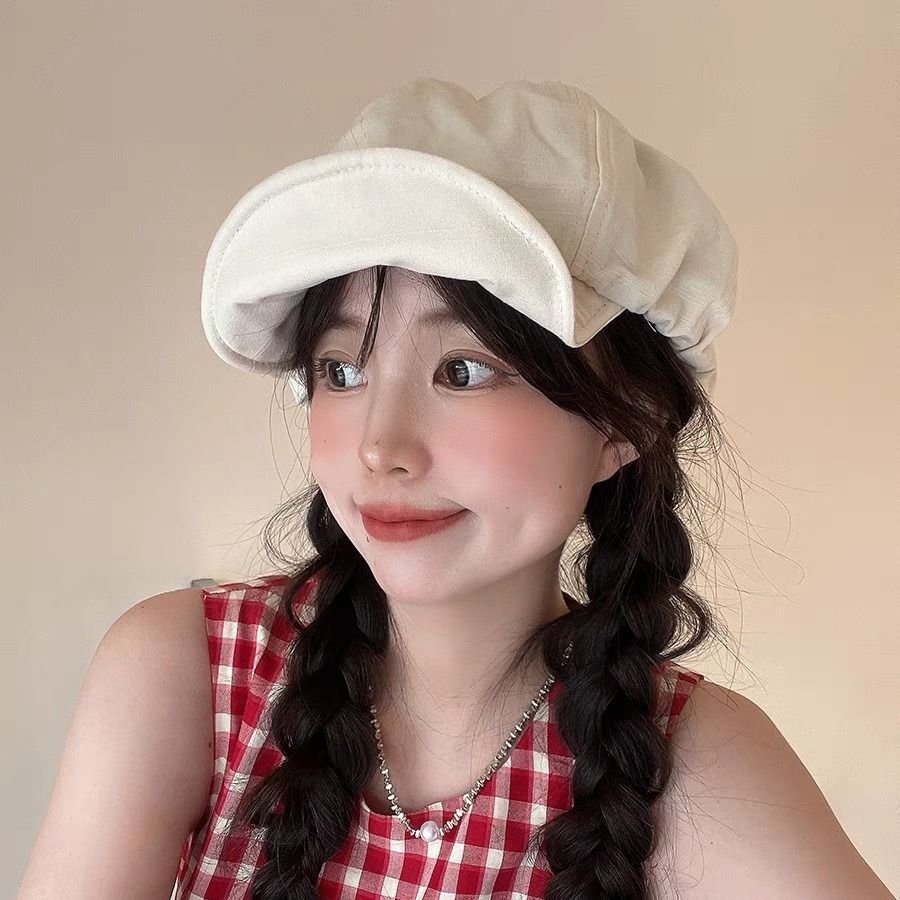 Clouds Large Brim, Beret, Fall And Winter Women's Clothing, Korean Version, Versatile, Show Face Small, Large Plate,_voghion.com