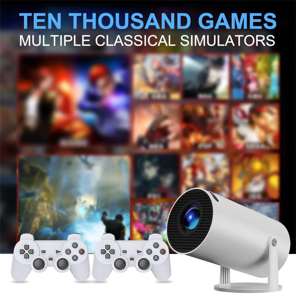 Android Smart Game Console Projector, Smart WIFI4K High-definition Movie Projector. It Comes With Over 2,000 Games For You To Play_voghion.com