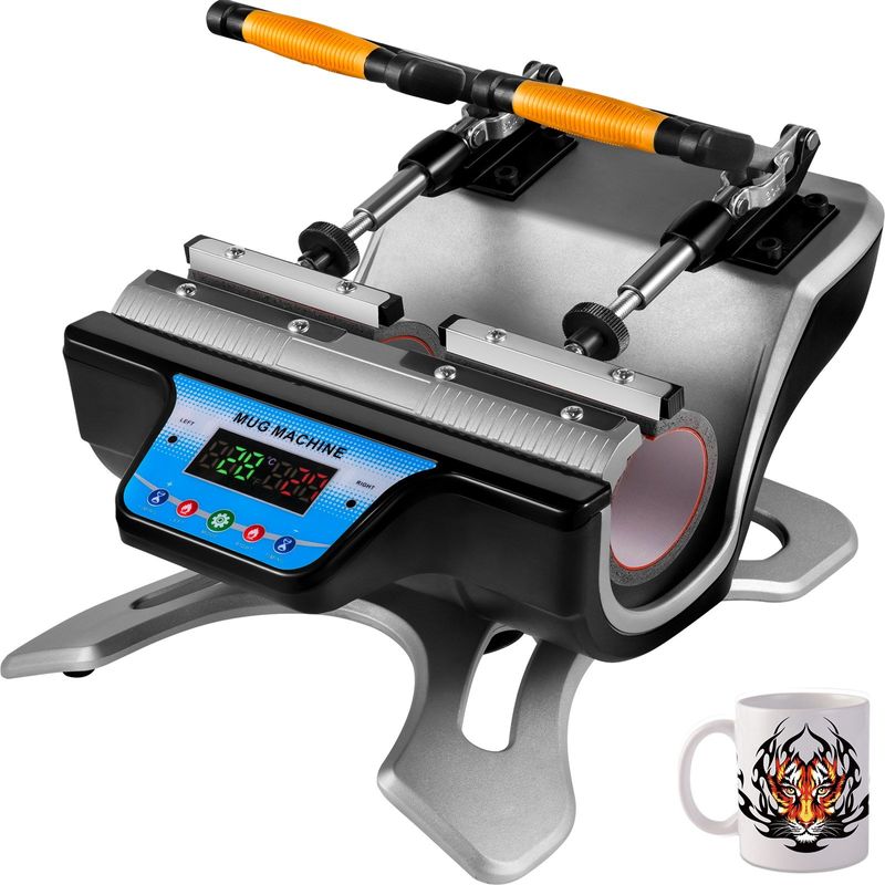 VEVOR Mug Heat Press, 2pcs 15oz Mug Press Sublimation Machine Dual Station Design, 280W LCD Cup Press Machine for 11oz-15oz, DIY Presser Transferring _voghion.com