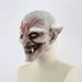 Maschera da vecchio demone con sopracciglia bianche Maschera da diavolo horror di Halloween Fantasma dai capelli bianchi Commercio estero Casa infestata Travestimento Accessori Cappuccio in vinile_voghion.com