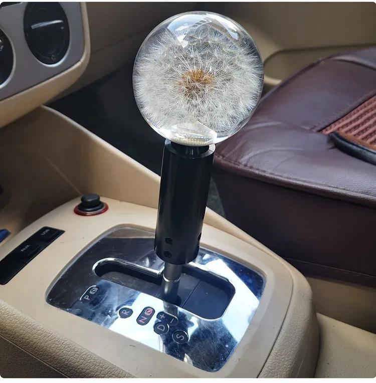 JDM Voiture Cristal Tête de Vitesse Modification Personnalité Universelle Pissenlit Créatif Manuel Levier de Vitesse Automatique_voghion.com