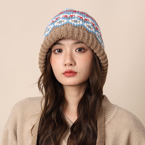 Fer Island Style Knitted Children's Winter Balaclava Bag Warm Ear Protection Woolen Hat Trendy_voghion.com