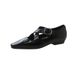 Top Layer Cowhide Small Toe Cross Strap Women's Leather 2024 Summer New Flat Square Heel Textured Single Shoes_voghion.com