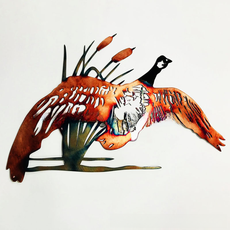 Fat duck wall decoration silhouette metal cross-border e-commerce for North America and Europe products non-quality non-refundable_voghion.com