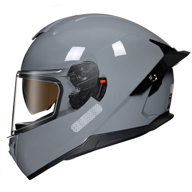 Kask motocyklowy z certyfikatem DOT, podwójnym wizjerem i Bluetooth – kask integralny ABS dla mężczyzn i kobiet – ochrona przed promieniowaniem UV i aerodynamiczna konstrukcja_voghion.com