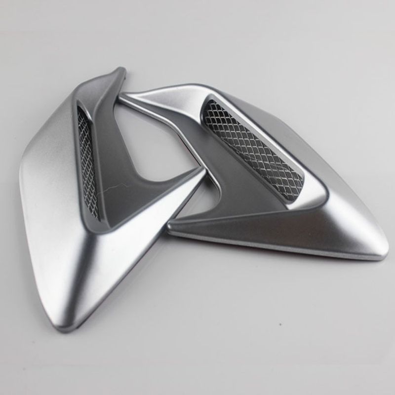 Car shark gill simulation side engine hood decoration inlet false air outlet car sticker modification products_voghion.com