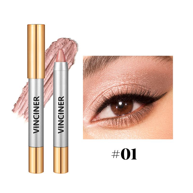 VINCINER Eyeshadow Waterproof Natural Long-lasting Smudge Matte Highlight Stick Multi-functional Makeup_voghion.com