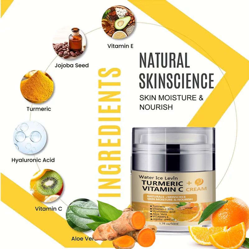 Crema viso idratante alla curcuma Water Ice Levin_voghion.com