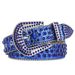 Ceinture tendance en cuir à strass pour homme et femme, style cow-girl occidental, avec clous, pour robe, jeans_voghion.com