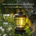 Lanterne d'extérieur à batterie longue durée, rechargeable, pour camping, atmosphère, type suspendu_voghion.com
