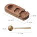 New Acacia Wood Tray Eggshell Egg Puncher Cup Holder Rack_voghion.com