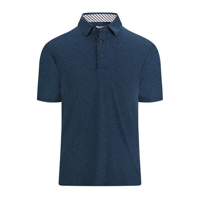 Herrenbekleidung Schnelltrocknendes Golfsport-Lässiges, einfarbiges Fitness-Kurzarm-T-Shirt_voghion.com