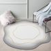 Tapis rond pour chambre à coucher, salon, style irrégulier, luxueux, minimaliste, pour bureau, ordinateur, chaise, coiffeuse, tapis de sol_voghion.com