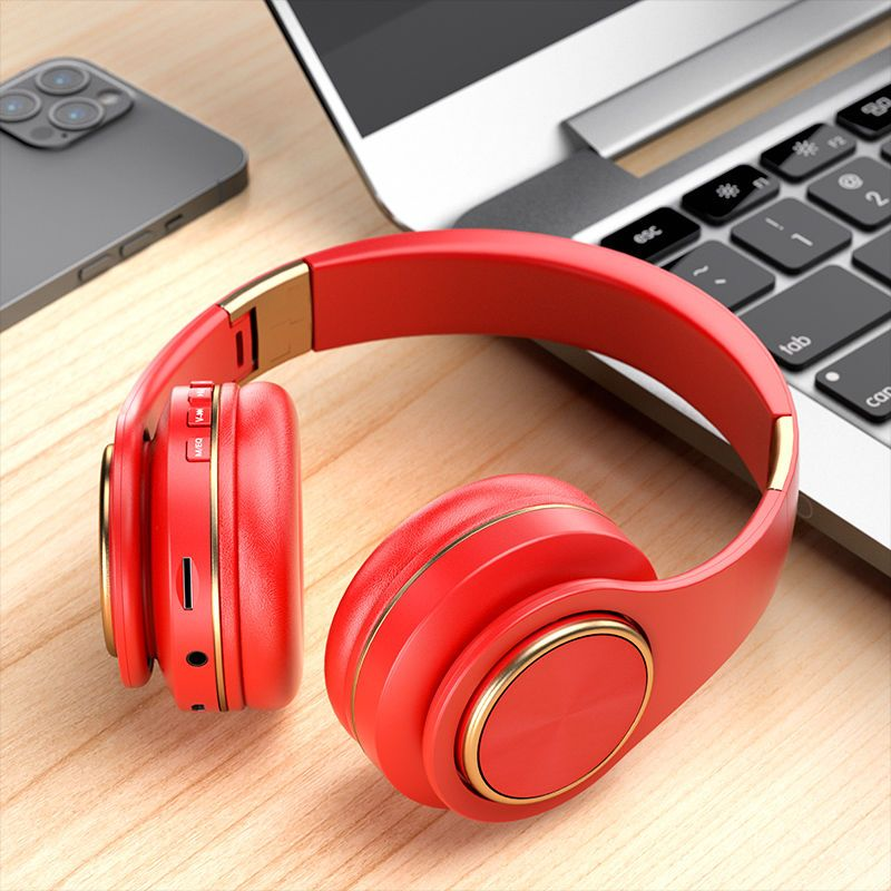 Bluetooth Headset Wireless 9D Surround Sound Effect Big Speaker High Volume All Mobile Phones Universal Folding Carrying_voghion.com
