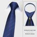 High-end No-zipper Suit Striped Tie To Work Wedding Interview Tie_voghion.com