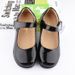 Kinder Schwarze Lederschuhe Mädchen Performance Schuhe Schulabschlussfeier Gruppenfoto Studenten Abendschuhe Weiche Sohle Prinzessin Schuhe_voghion.com
