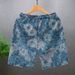 Peony Printed Shorts, Men's Trendy And Personalized Five Piece Pants, 2024 New Men's Ruffled And Handsome Internet Famous Half Cut Pants_voghion.com