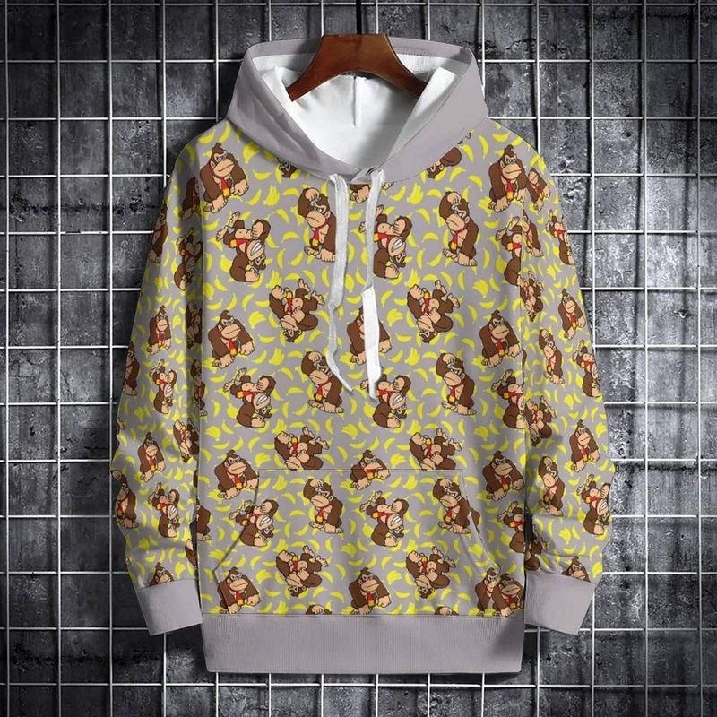 3D Printing Cute Little Yellow Duck Pattern Men's Hoodie Autumn Men's Women Fashion Casual Top Oversized High Quality Sweatshirt_voghion.com