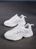 Boys' Spring And Summer Lace Up Casual Breathable White Running Shoes_voghion.com
