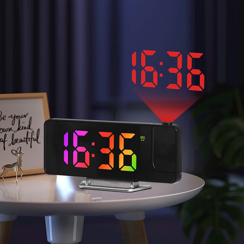 Mirror Projection Alarm Clock With Temperature Display_voghion.com