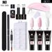 Nail Glue 15ml Nail Extension Glue Set Nail Mold Double Headed Brush Nail Crystal Extension Glue Set Phototherapy Gel_voghion.com