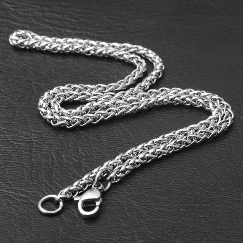 Collana da uomo cubana con osso di drago in acciaio inossidabile, con catena a frusta Hip Hop, spessa, in argento sterling dominante_voghion.com