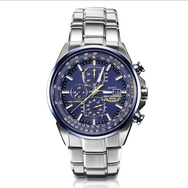 Reloj de cuarzo con correa de acero de seis pines multifuncional de alta gama para hombre_voghion.com