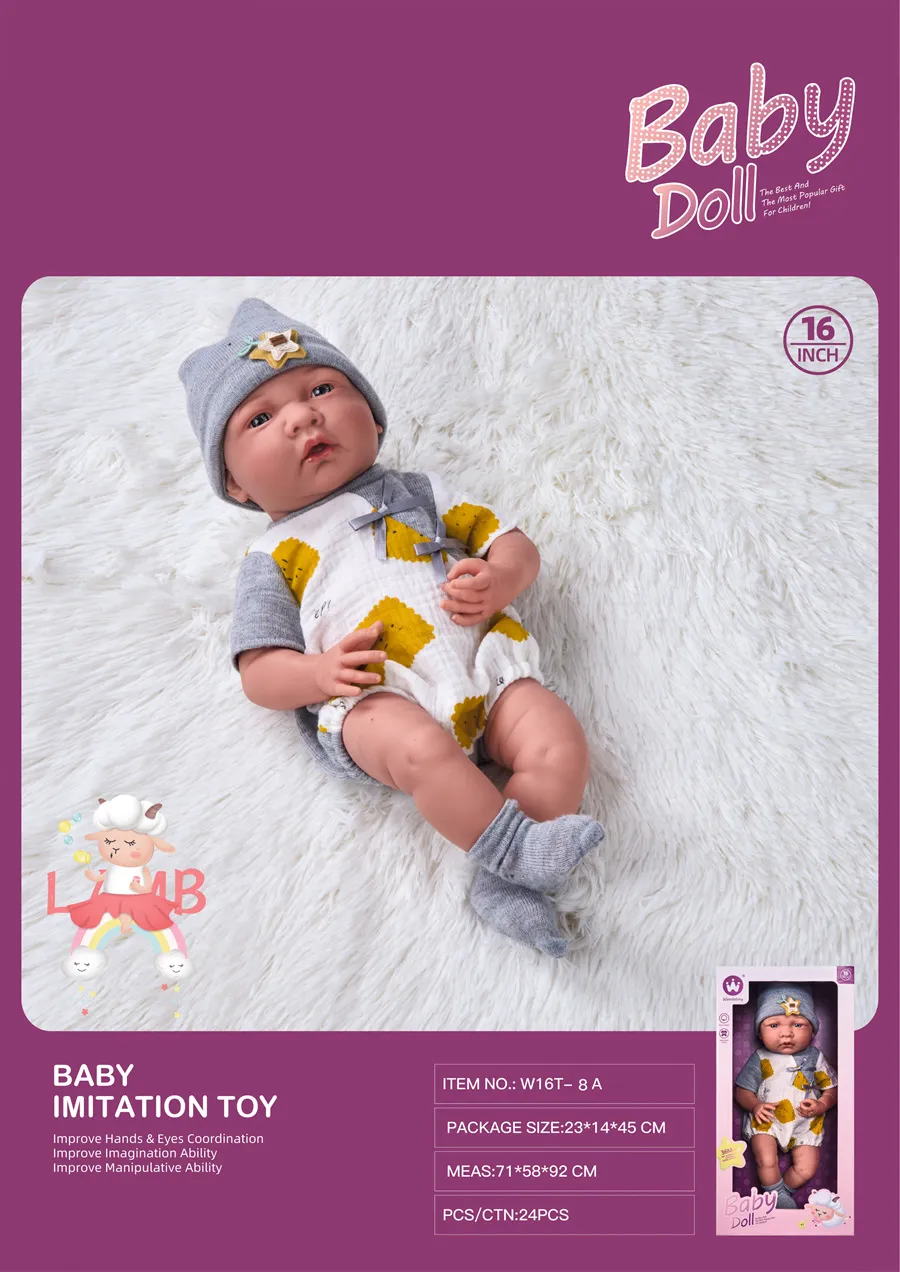 Doll cute doll baby girl toy vinyl newborn baby hand doll doll_voghion.com