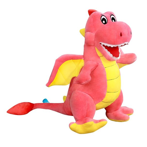 Et un adorable dinosaure en peluche, une poupée dragon ailé, un animal en peluche_voghion.com