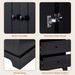 Storage Cabinet With 2 Doors And 4 Drawers For Bathroom, Office, Adjustable Shelf, MDF Board With Painted Finish_voghion.com