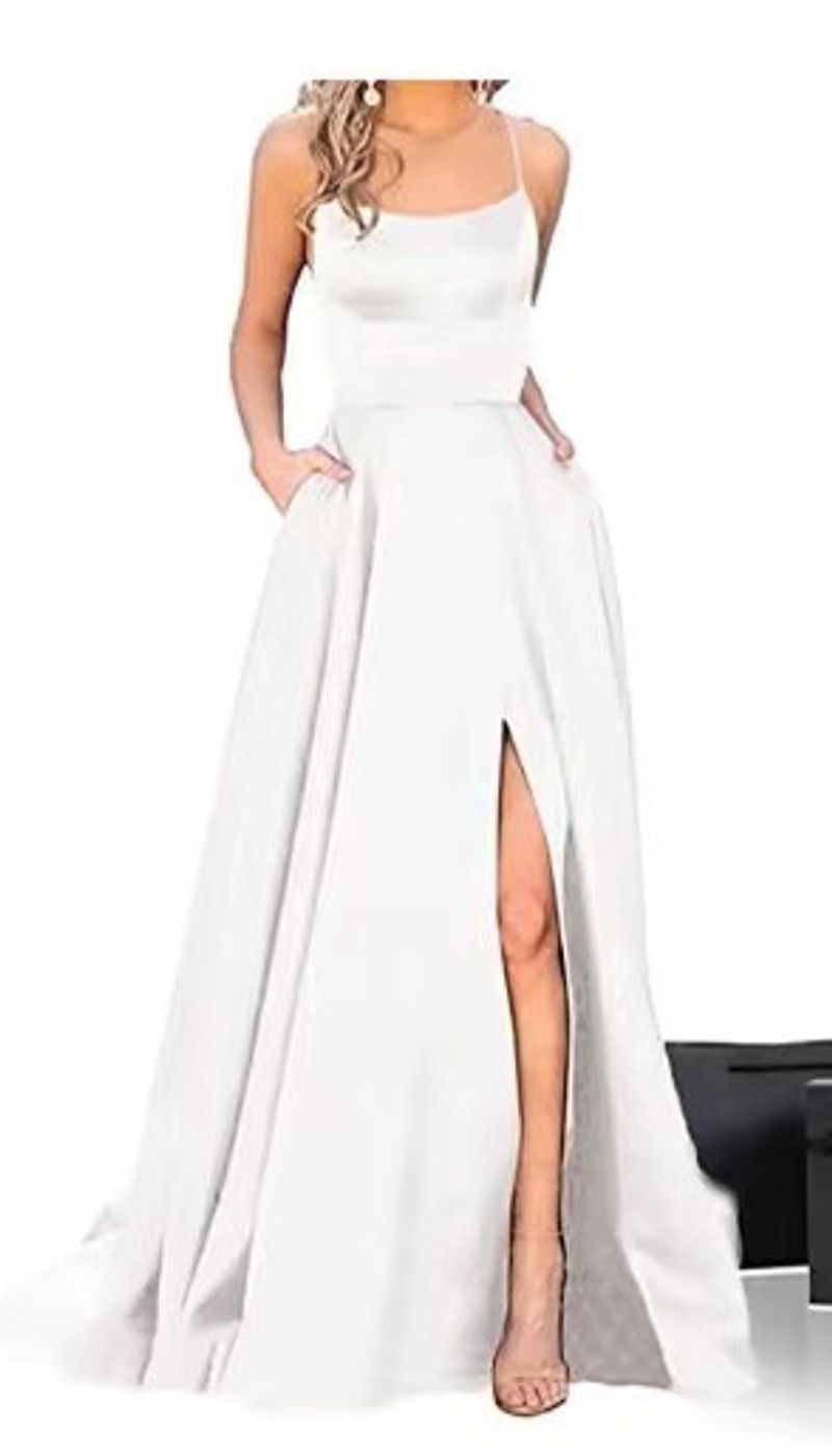 Robe de demoiselle d'honneur longue, amincissante, sans bretelles, robe de soirée de groupe de demoiselle d'honneur_voghion.com