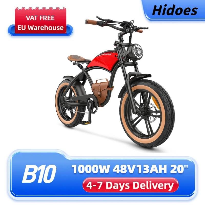 Hidoes B10 elektrijalgratas täiskasvanutele 1000w 48V 13AH aku, 20"×4" rasvarehvid maastikul elektrijalgratas_voghion.com