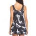 Women's Crane Print One-Piece Swimsuit - Modest & Sexy Design (Plus Size UPF50+ European Fit Black/Blue/Red)_voghion.com