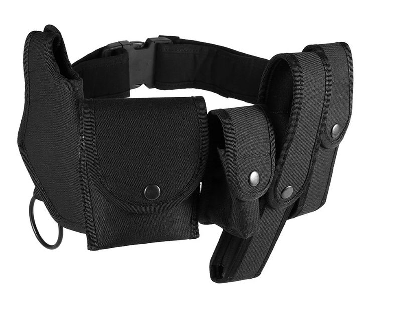 Adjustable Heavy Duty 6 In 1 Utility Belt Law Enforcement Quick-Release Belt With Pouch For Police Security_voghion.com