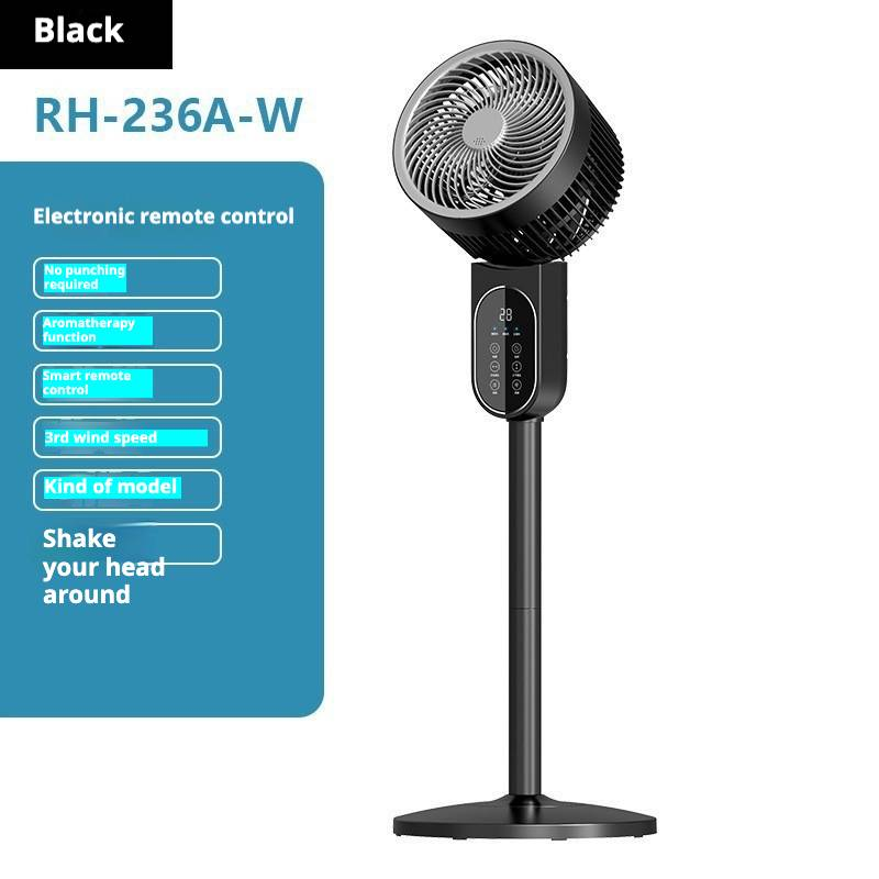 Energiesparender Oszillationsventilator mit 360°-Luftstrom und Sprachsteuerung – Stand-Luftzirkulator für Zuhause und Büro_voghion.com