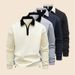 Men's Zip-Up Hoodie Slim Fit Long Sleeve Casual Pullover Sweatshirt With Stand Collar For Autumn & Spring_voghion.com
